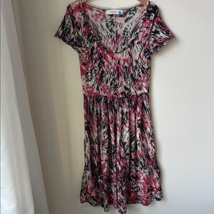 Anthropologie Sparrow Midnight Safari Wool Blend Midi Dress Soft Size L